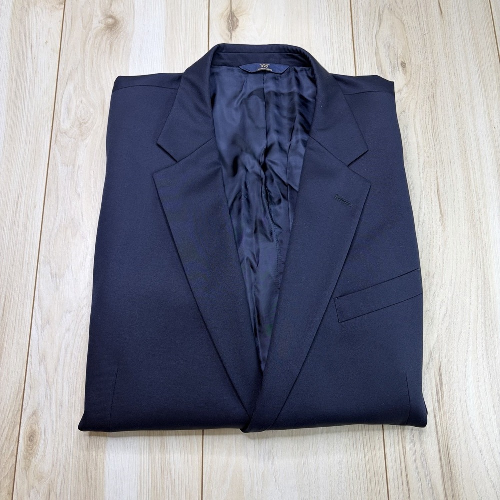 Brooks Brothers 346 Madison Fit Blazer Men's Sz 48L Blue 100% Wool Gold Buttons
